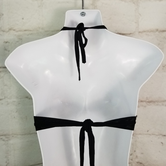 Sexy S Black Red Tan Coral 2 Piece Thong Bikini - Picture 7 of 12